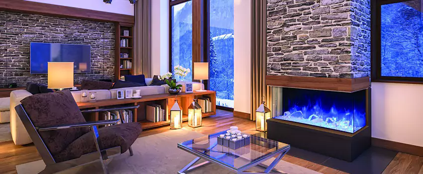 Dynamic Flame Color Fireplace Installation in Sutton, ON