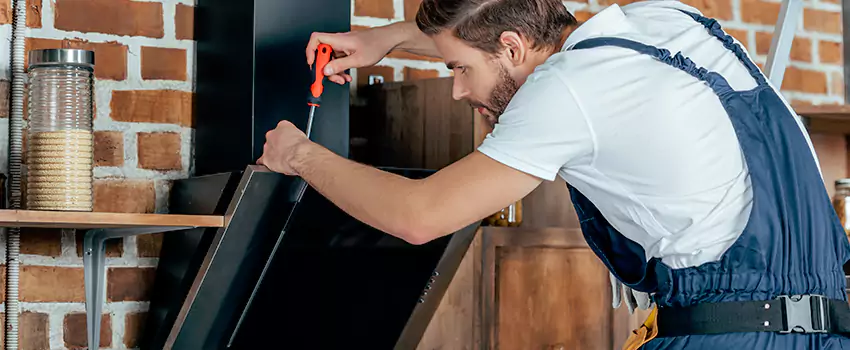 Old Rusted Metal Fireplace Repair And Replacement in Sutton, ON
