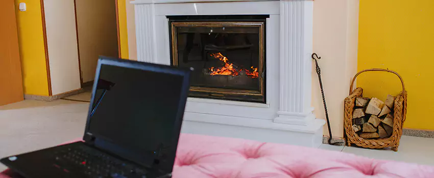 Valor Outdoor Gas Fireplace in Sutton, Ontario